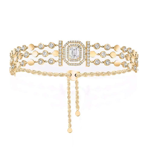 D-Vibes Yellow Gold and Diamond Bracelet - 1