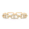 So Move XL Pavé-Set Diamond Bracelet in Yellow Gold - 1