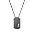 Move Titanium White Diamond and Graphite Titanium Pendant Necklace - 1
