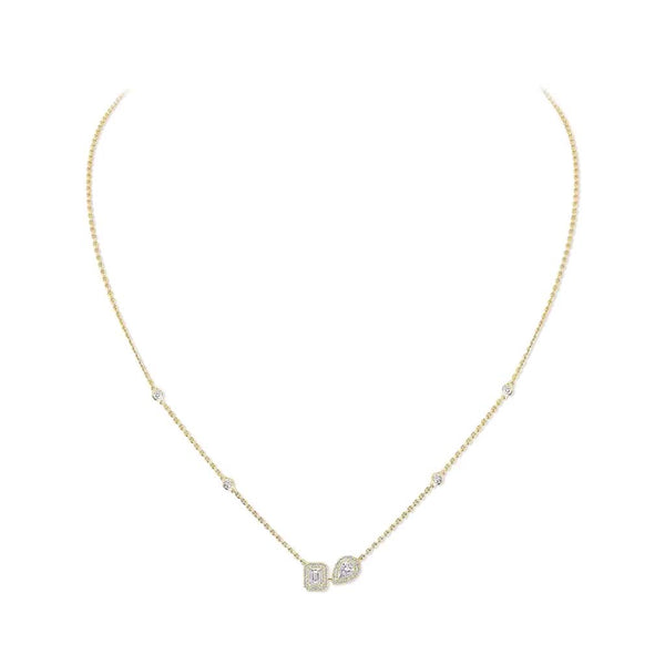 My Twin Diamond Necklace in Yellow Gold - 1
