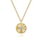 Bujukan Diamond Cut Pendant Necklace in 14K White-Yellow Gold - 2