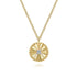 Bujukan Diamond Cut Pendant Necklace in 14K White-Yellow Gold - 2