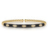 Bujukan Diamond Split Bangle with Black Enamel in 14K Yellow Gold - 2