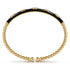 Bujukan Diamond Split Bangle with Black Enamel in 14K Yellow Gold - 4