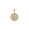 Floral Bujukan Diamond and Mother of Pearl Medallion Pendant in 14K Yellow Gold - 2