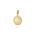 Floral Bujukan Diamond and Mother of Pearl Medallion Pendant in 14K Yellow Gold - 3