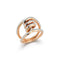 Huxley 18K Gold and Diamond Single Coil Link Ring - 2