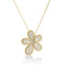 Jasmine Pave Diamond Flower Necklace - 2