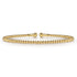 Split 14K Yellow Gold Beaded Bujukan Bangle - 1