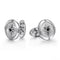 Contemporary Sterling Silver Compass Cufflinks with Black Spinel - 2