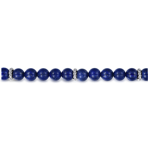 Bujukan Sterling Silver and Lapis Beaded Bracelet - 3