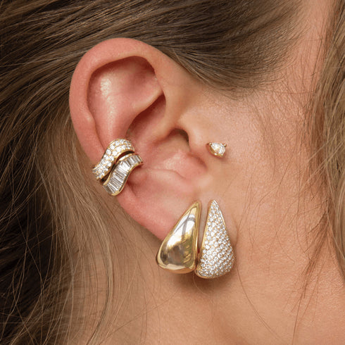 Anita Ko Claw Earrings in Yellow Gold - 3