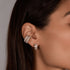 Cosmo Diamond Ear Cuff in White Gold - 3
