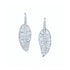 Large Palm Leaf Drop Earrings in White Gold by Anita Ko - 1
