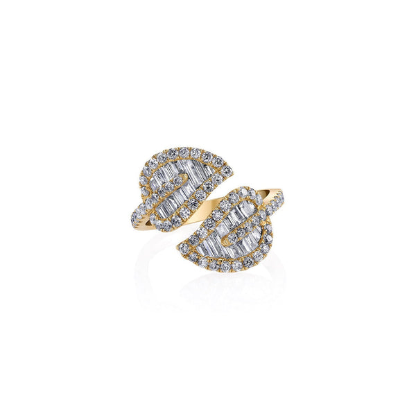 Medium Leaf Ring in 18K Yellow Gold - 1