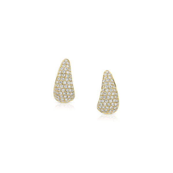 Anita Ko Small Diamond Claw Earrings in Yellow Gold - 1