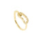 Maillon Diamond Sculptural Ring in 18K Yellow Gold - 1