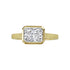 East-West Emerald Cut Diamond Engagement Ring - 1
