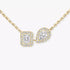 My Twin Diamond Necklace in Yellow Gold - 2