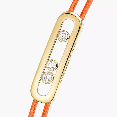 MESSIKA CARE(s) Diamond Orange Cord Bracelet in Yellow Gold - 2