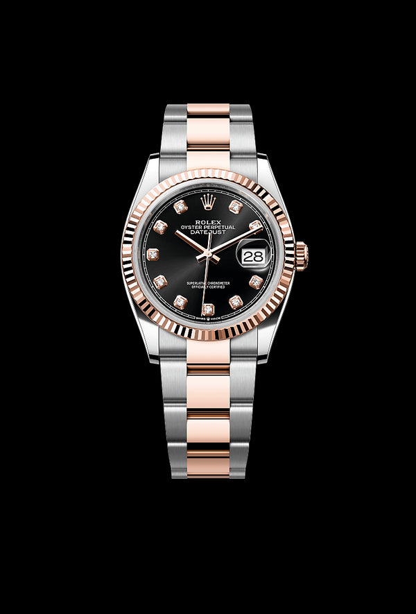 rolex Datejust in Everose Rolesor - combination of Oystersteel and Everose gold, M126231-0020 - Zadok Jewelers