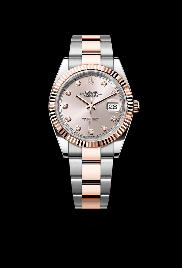rolex Datejust in Everose Rolesor - combination of Oystersteel and Everose gold, M126331-0007 - Zadok Jewelers