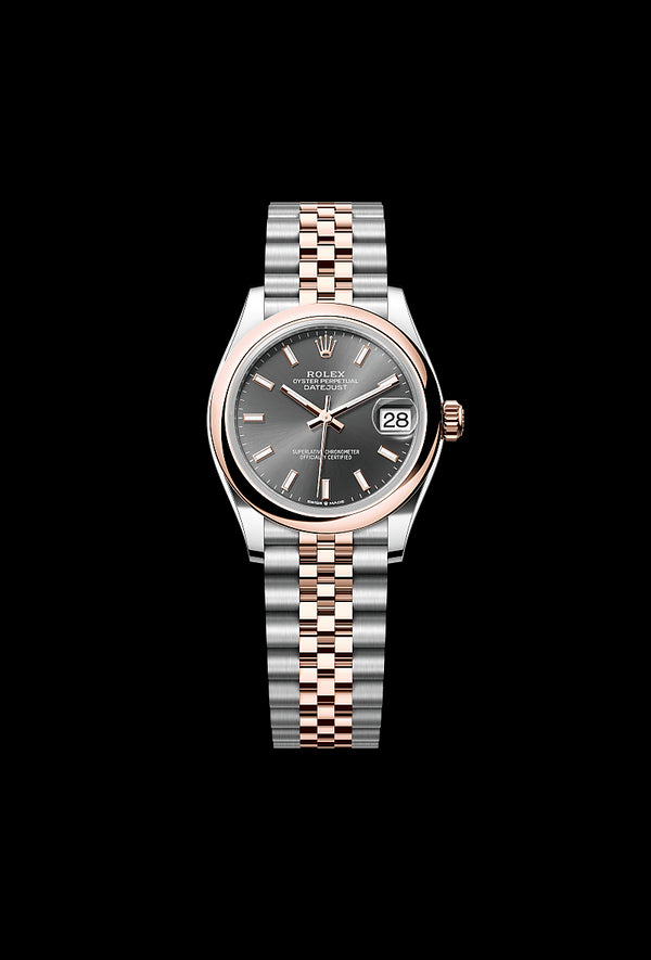 rolex Datejust in Everose Rolesor - combination of Oystersteel and Everose gold, M278241-0018 - Zadok Jewelers