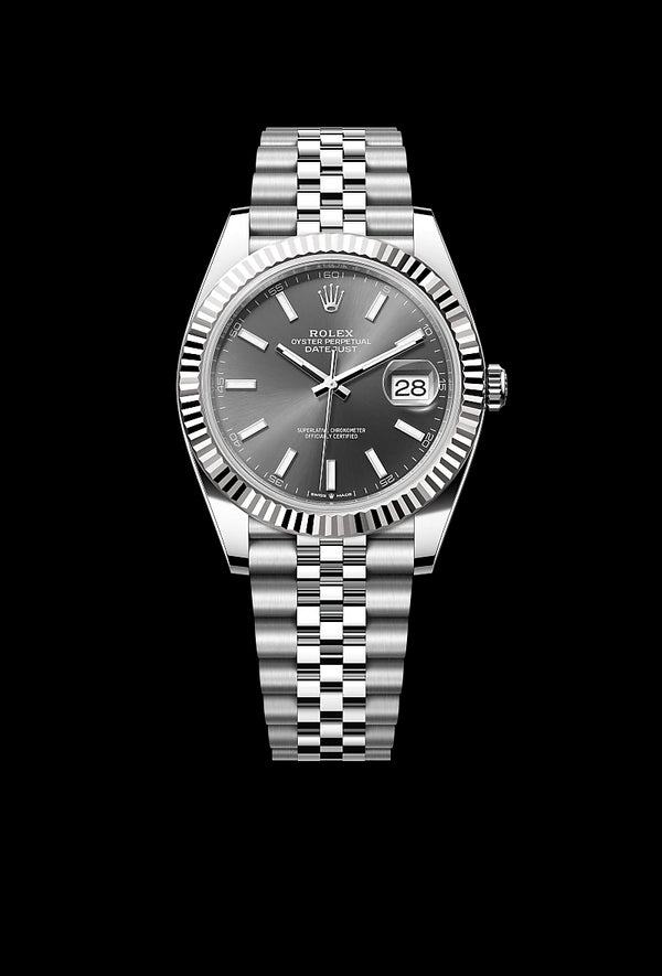 rolex Datejust in White Rolesor - combination of Oystersteel and white gold, M126334-0014 - Zadok Jewelers