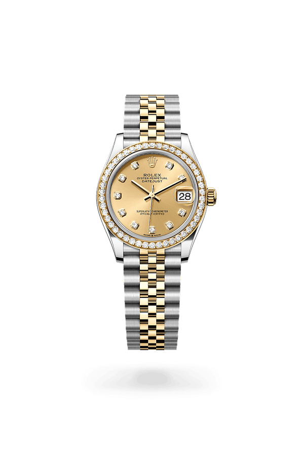rolex Datejust in Yellow Rolesor - combination of Oystersteel and yellow gold, M278383RBR-0026 - Zadok Jewelers