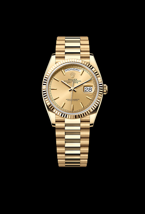 rolex Day-Date in 18 ct yellow gold, M128238-0045 - Zadok Jewelers