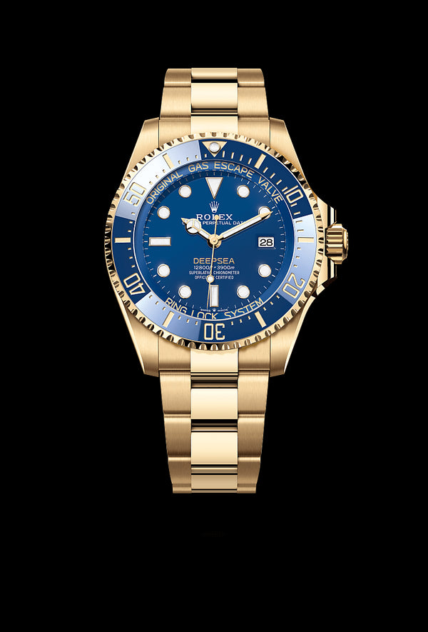 rolex Deepsea in 18 ct yellow gold, M136668LB-0001 - Zadok Jewelers