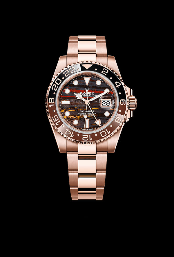 rolex GMT-Master II in 18 ct Everose gold, M126715CHNR-0002 - Zadok Jewelers