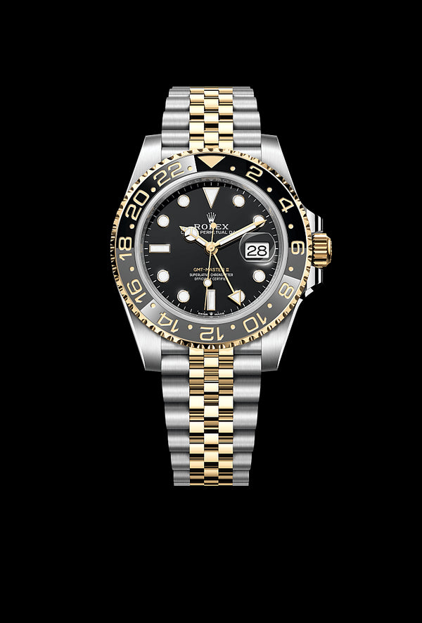 rolex GMT-Master II in Yellow Rolesor - combination of Oystersteel and yellow gold, M126713GRNR-0001 - Zadok Jewelers