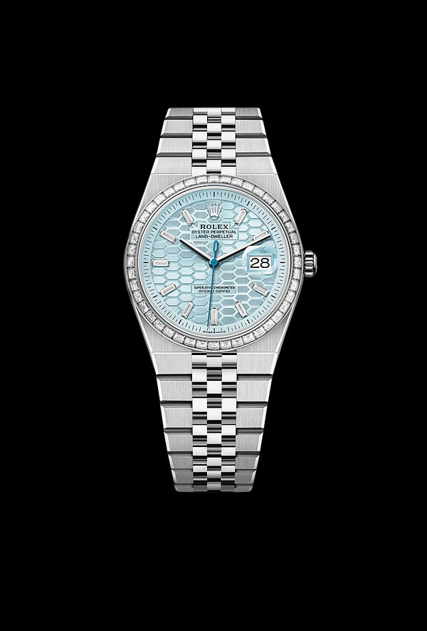 rolex Land-Dweller in Platinum, M127286TBR-0001 - Zadok Jewelers