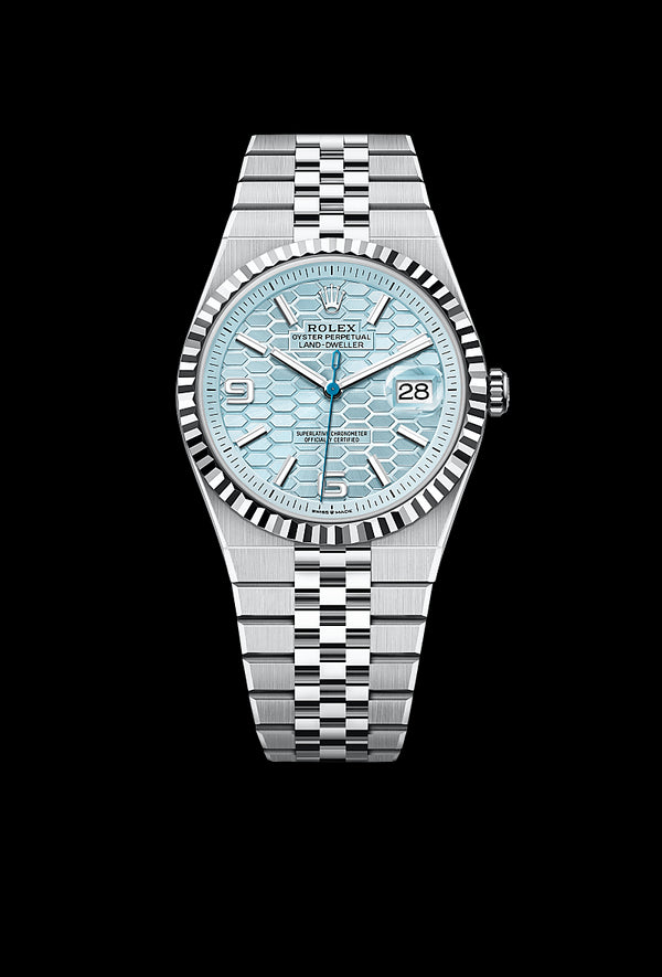 rolex Land-Dweller in Platinum, M127336-0001 - Zadok Jewelers