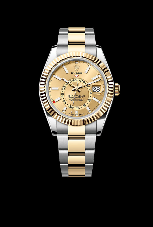 rolex Sky-Dweller in Yellow Rolesor - combination of Oystersteel and yellow gold, M336933-0001 - Zadok Jewelers
