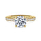 Twain 14K Yellow Gold Round Diamond Engagement Ring (Setting Only) - 1