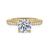 Twain 14K Yellow Gold Round Diamond Engagement Ring (Setting Only) - 1