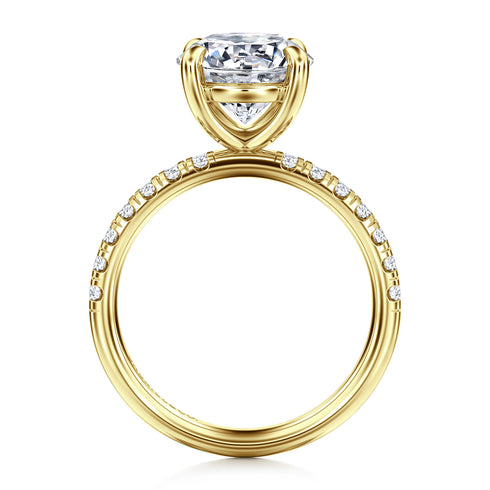 Winslow 14K Yellow Gold Round Diamond Engagement Ring (Setting Only) - 4