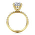 Winslow 14K Yellow Gold Round Diamond Engagement Ring (Setting Only) - 4