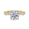 Twain 14K Yellow-White Gold Round Diamond Engagement Ring - 1