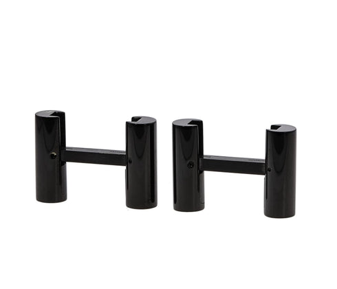 Onyx Black Tone Steel Barrel Cufflinks - 1