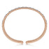 Bujukan Rose Gold Cuff Bracelet with Marquise and Round Diamonds - 2