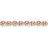 Hampton 14K Rose-White Gold Two Tone Chain Bracelet - 3