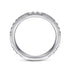 14K White Gold Baguette and Round Diamond Stackable Ring - 4
