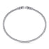 Bujukan Bead Split Cuff Bracelet with Bezel Set Diamonds in 14K White Gold - 3