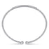 14K White Gold Bujukan Diamond Bar Split Bangle - 4