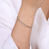14K White Gold Bujukan Diamond Bar Split Bangle - 2