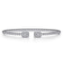 Bujukan 14K White Gold Diamond Bangle Bracelet - 2