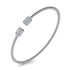 Bujukan 14K White Gold Diamond Bangle Bracelet - 3